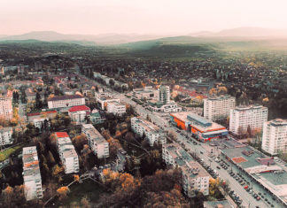 Avarie pe strada Ana Ipătescu din municipiul Onești